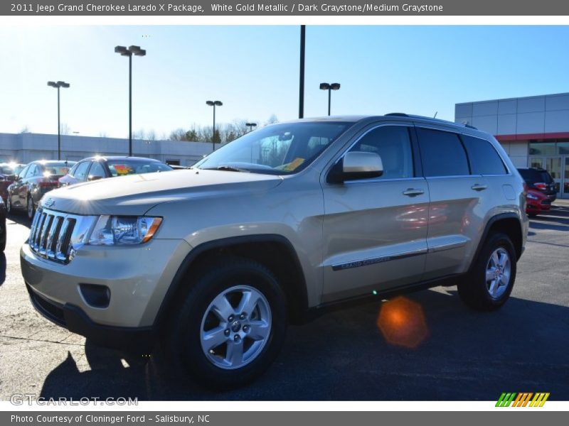 White Gold Metallic / Dark Graystone/Medium Graystone 2011 Jeep Grand Cherokee Laredo X Package