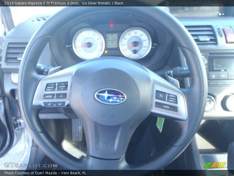 Ice Silver Metallic / Black 2014 Subaru Impreza 2.0i Premium 4 Door