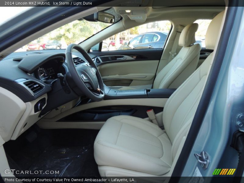 Front Seat of 2014 MKZ Hybrid