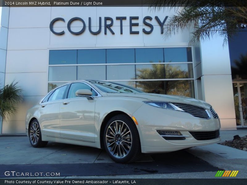 Platinum Dune / Light Dune 2014 Lincoln MKZ Hybrid