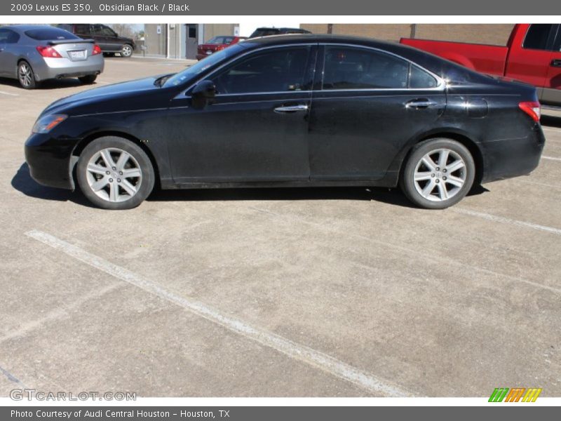 Obsidian Black / Black 2009 Lexus ES 350