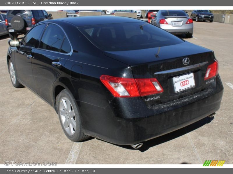Obsidian Black / Black 2009 Lexus ES 350