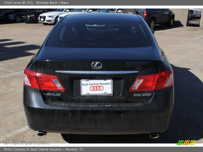 Obsidian Black / Black 2009 Lexus ES 350