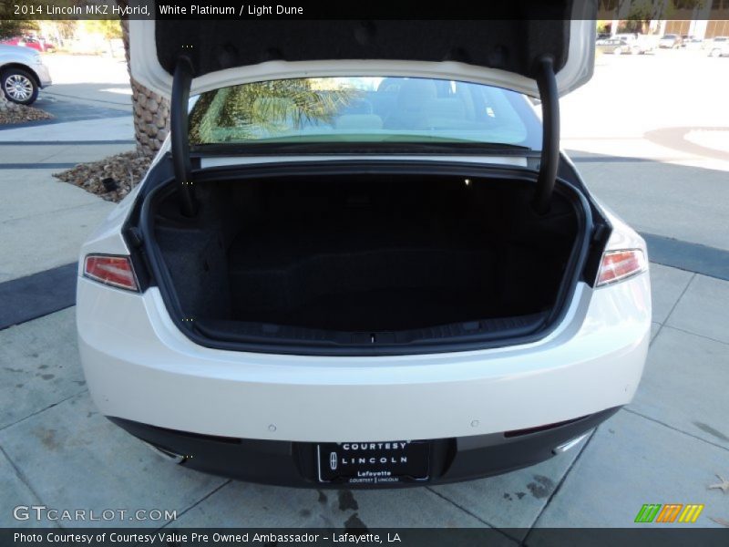 White Platinum / Light Dune 2014 Lincoln MKZ Hybrid