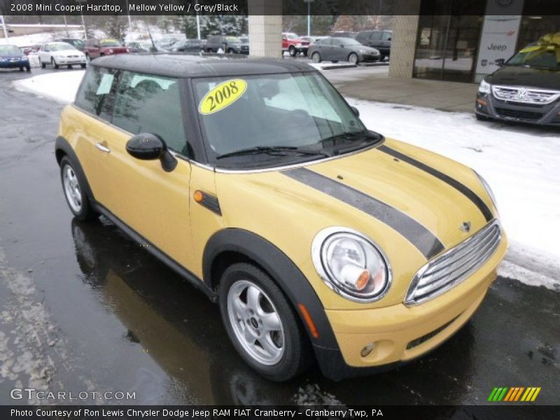 Mellow Yellow / Grey/Black 2008 Mini Cooper Hardtop