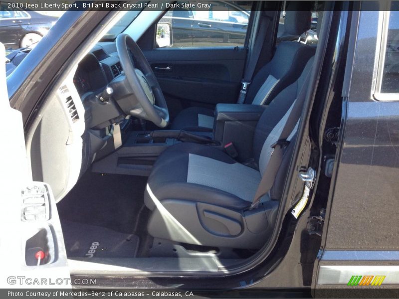 Brilliant Black Crystal Pearl / Dark Slate Gray 2010 Jeep Liberty Sport