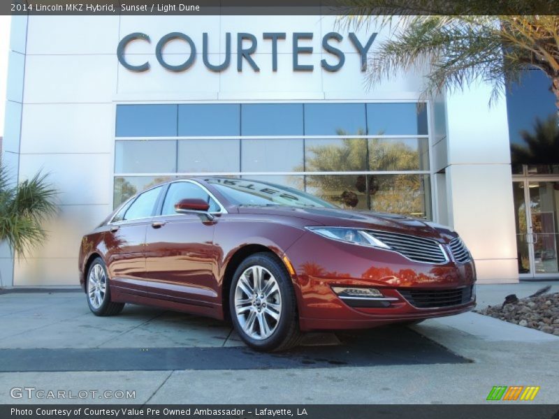 Sunset / Light Dune 2014 Lincoln MKZ Hybrid