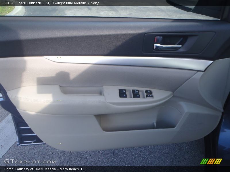 Twilight Blue Metallic / Ivory 2014 Subaru Outback 2.5i