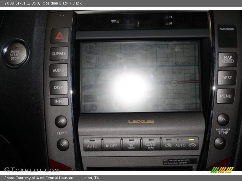 Obsidian Black / Black 2009 Lexus ES 350
