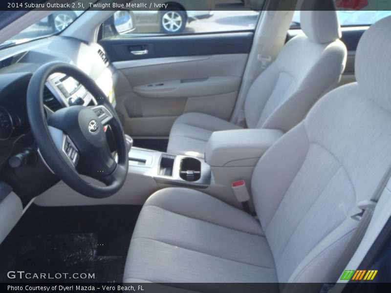 Twilight Blue Metallic / Ivory 2014 Subaru Outback 2.5i