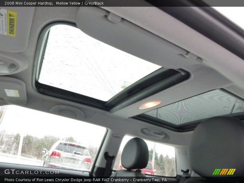Mellow Yellow / Grey/Black 2008 Mini Cooper Hardtop