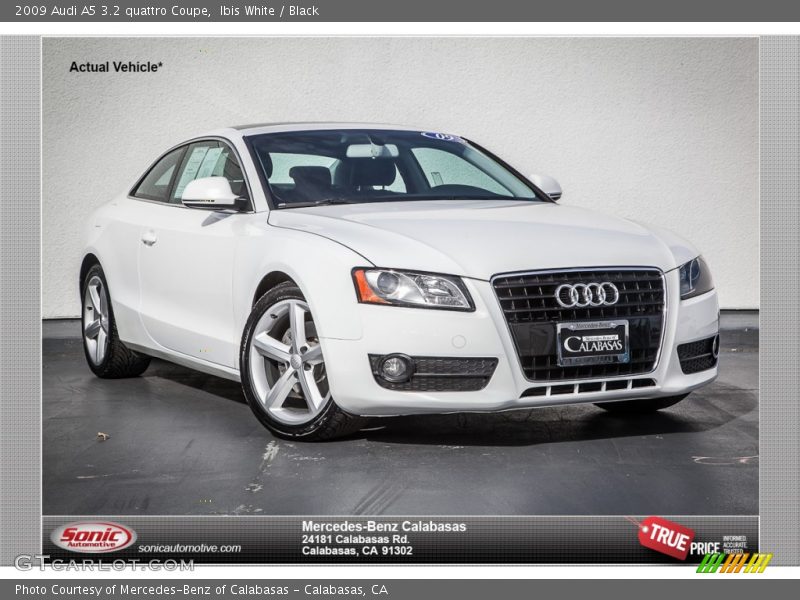 Ibis White / Black 2009 Audi A5 3.2 quattro Coupe