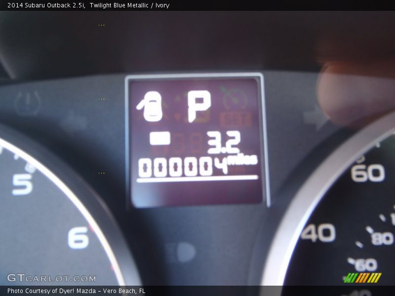 Twilight Blue Metallic / Ivory 2014 Subaru Outback 2.5i