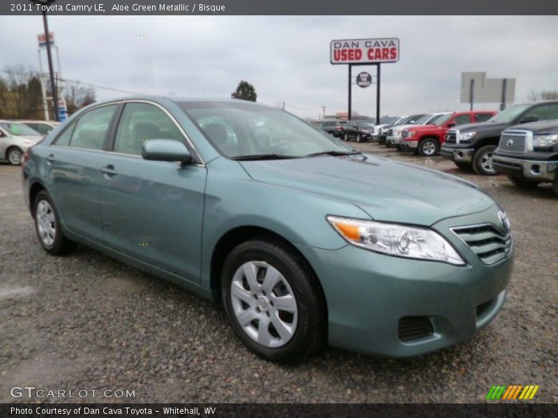 Aloe Green Metallic / Bisque 2011 Toyota Camry LE