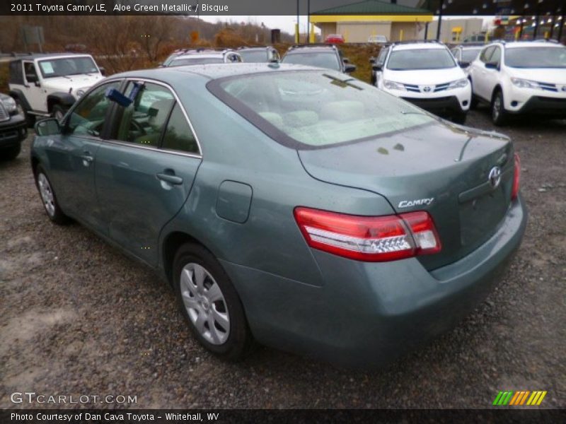 Aloe Green Metallic / Bisque 2011 Toyota Camry LE