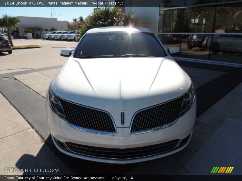 White Platinum Metallic Tri-coat / Hazelnut 2014 Lincoln MKS FWD