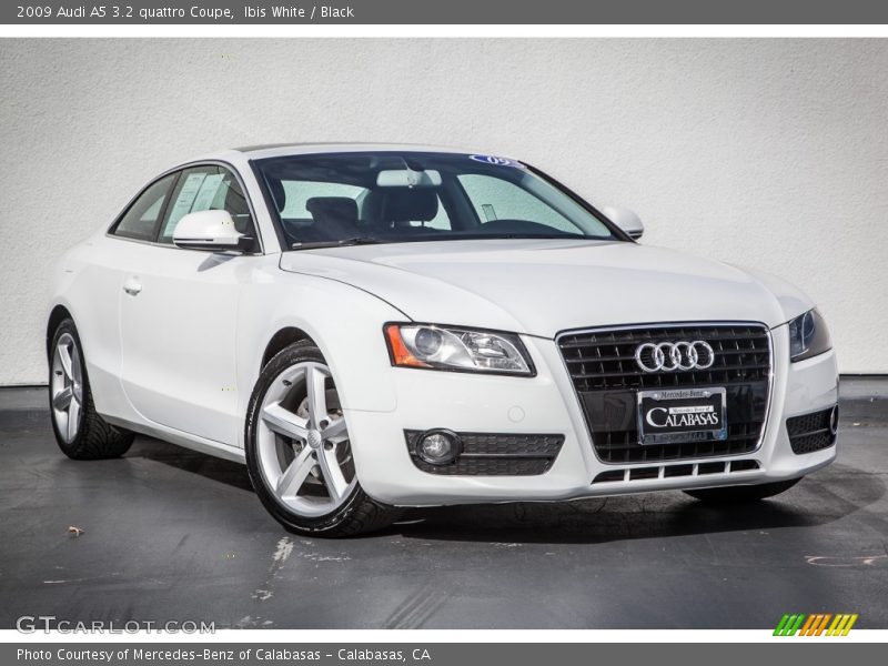 Ibis White / Black 2009 Audi A5 3.2 quattro Coupe