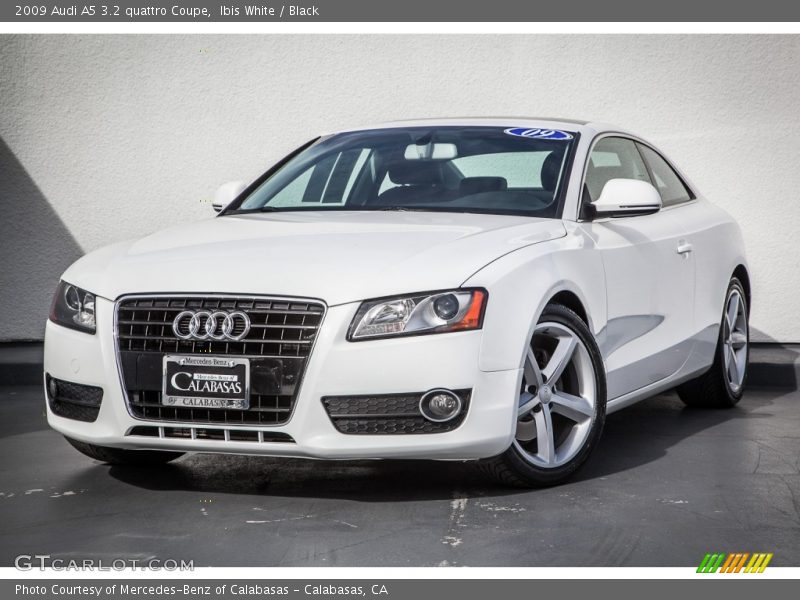 Ibis White / Black 2009 Audi A5 3.2 quattro Coupe