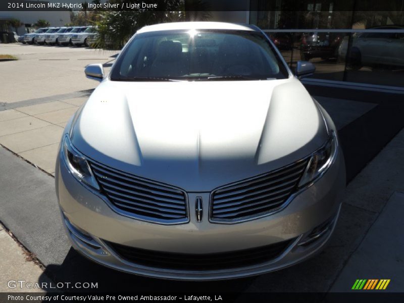 Ingot Silver / Light Dune 2014 Lincoln MKZ Hybrid