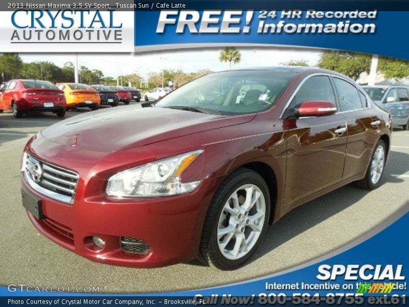 Tuscan Sun / Cafe Latte 2013 Nissan Maxima 3.5 SV Sport