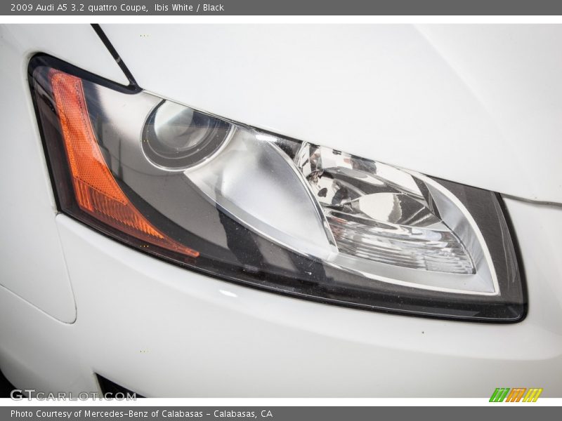 Ibis White / Black 2009 Audi A5 3.2 quattro Coupe