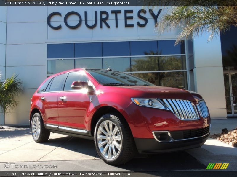 Ruby Red Tinted Tri-Coat / Medium Light Stone 2013 Lincoln MKX FWD