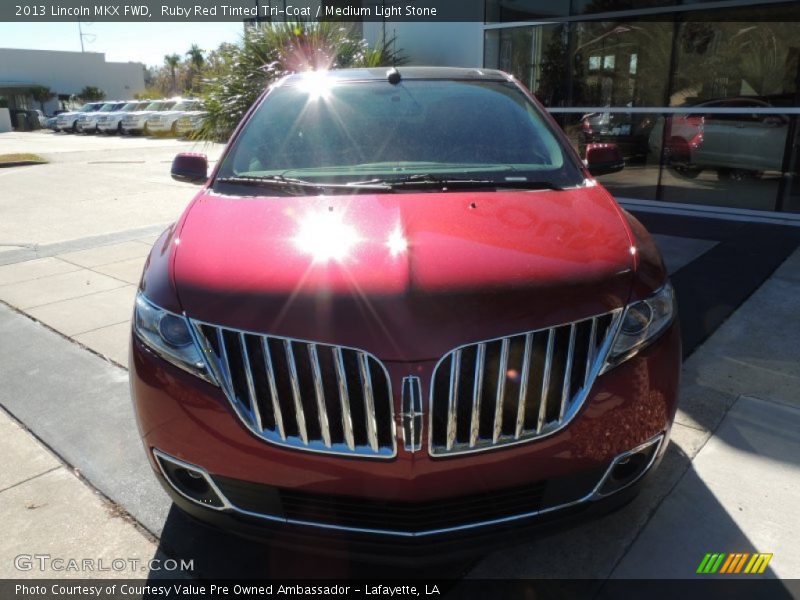 Ruby Red Tinted Tri-Coat / Medium Light Stone 2013 Lincoln MKX FWD