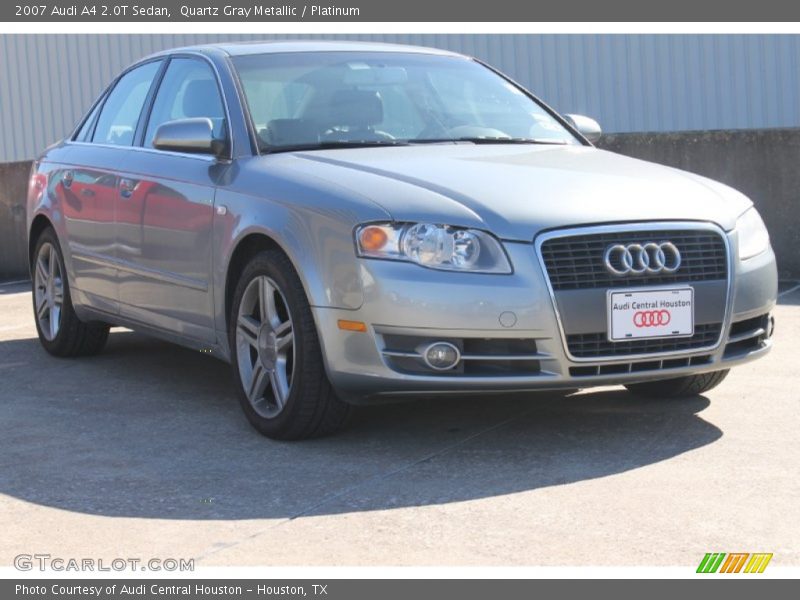 Quartz Gray Metallic / Platinum 2007 Audi A4 2.0T Sedan