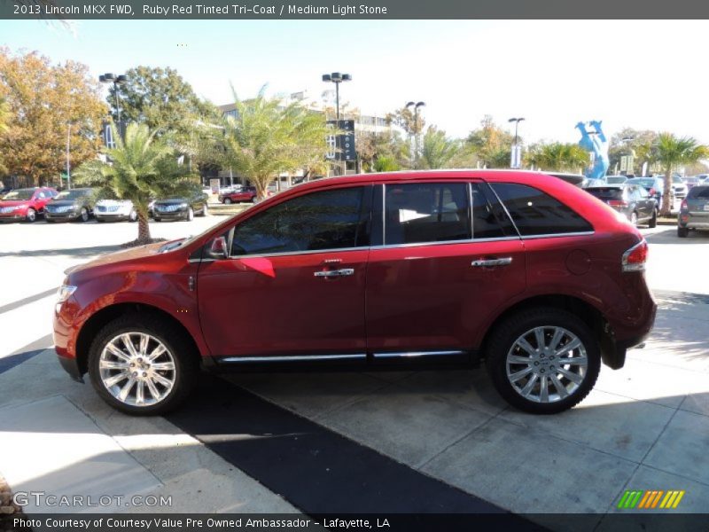 Ruby Red Tinted Tri-Coat / Medium Light Stone 2013 Lincoln MKX FWD