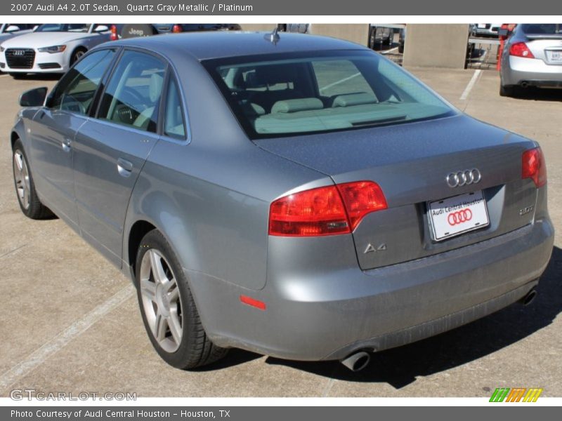 Quartz Gray Metallic / Platinum 2007 Audi A4 2.0T Sedan
