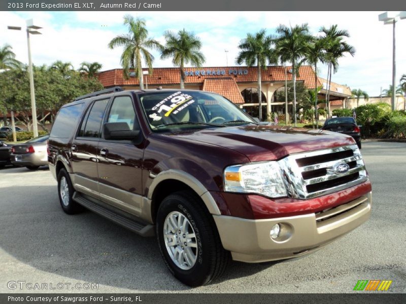 Autumn Red / Camel 2013 Ford Expedition EL XLT
