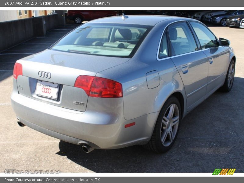 Quartz Gray Metallic / Platinum 2007 Audi A4 2.0T Sedan