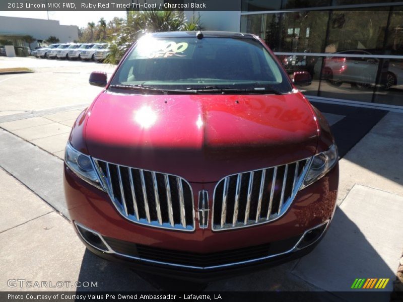 Ruby Red Tinted Tri-Coat / Charcoal Black 2013 Lincoln MKX FWD