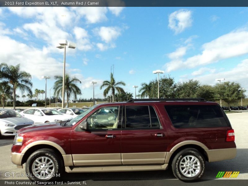 Autumn Red / Camel 2013 Ford Expedition EL XLT