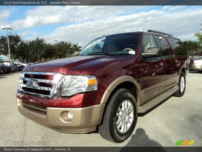 Autumn Red / Camel 2013 Ford Expedition EL XLT