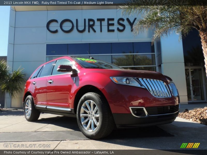 Ruby Red Tinted Tri-Coat / Medium Light Stone 2013 Lincoln MKX FWD