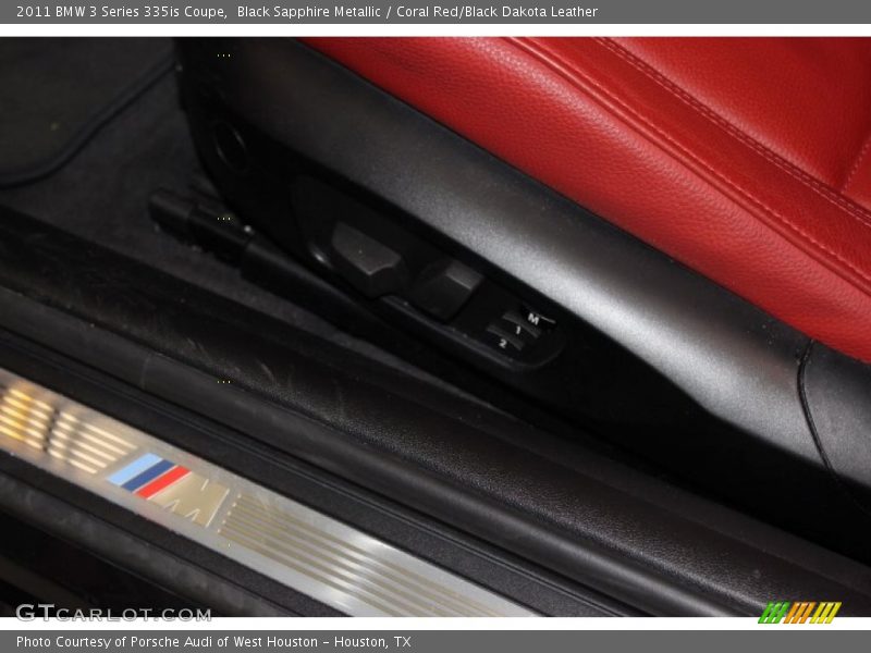 Black Sapphire Metallic / Coral Red/Black Dakota Leather 2011 BMW 3 Series 335is Coupe