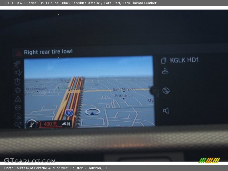 Black Sapphire Metallic / Coral Red/Black Dakota Leather 2011 BMW 3 Series 335is Coupe