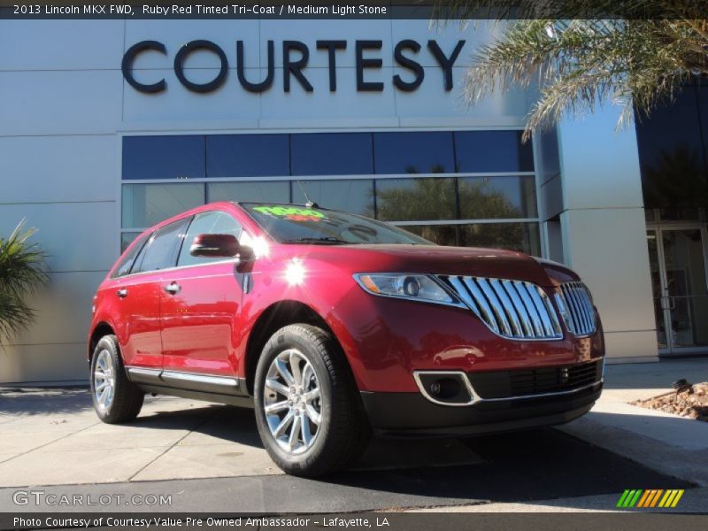 Ruby Red Tinted Tri-Coat / Medium Light Stone 2013 Lincoln MKX FWD