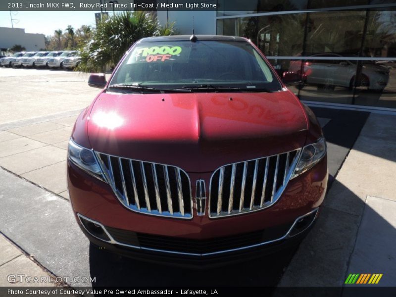 Ruby Red Tinted Tri-Coat / Medium Light Stone 2013 Lincoln MKX FWD