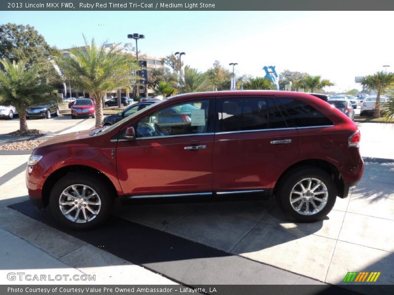 Ruby Red Tinted Tri-Coat / Medium Light Stone 2013 Lincoln MKX FWD