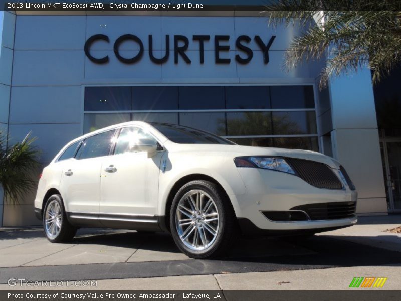 Crystal Champagne / Light Dune 2013 Lincoln MKT EcoBoost AWD