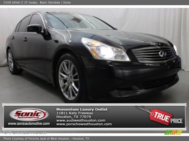 Black Obsidian / Stone 2008 Infiniti G 35 Sedan