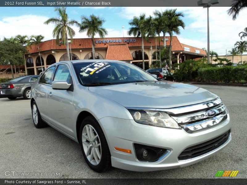 Ingot Silver Metallic / Charcoal Black 2012 Ford Fusion SEL