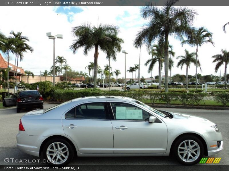Ingot Silver Metallic / Charcoal Black 2012 Ford Fusion SEL