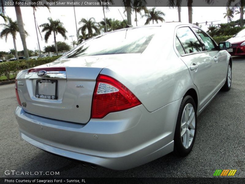 Ingot Silver Metallic / Charcoal Black 2012 Ford Fusion SEL