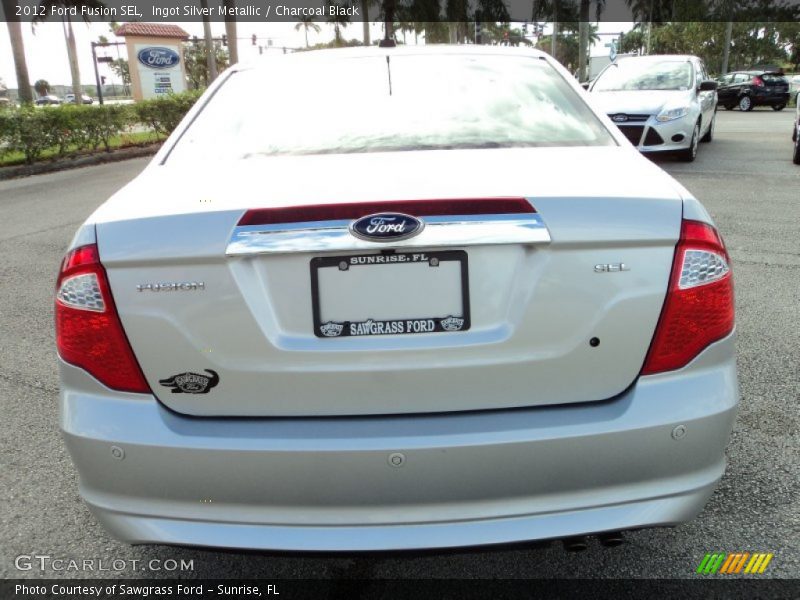 Ingot Silver Metallic / Charcoal Black 2012 Ford Fusion SEL