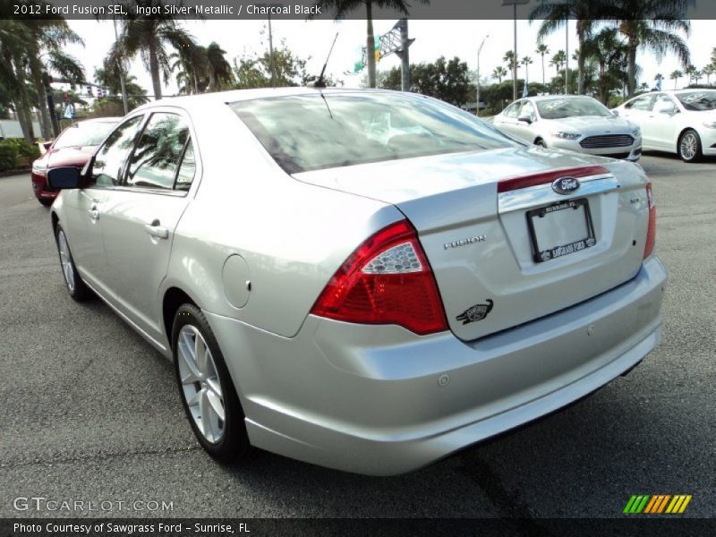 Ingot Silver Metallic / Charcoal Black 2012 Ford Fusion SEL