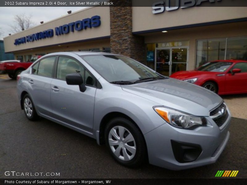 Ice Silver Metallic / Black 2012 Subaru Impreza 2.0i 4 Door