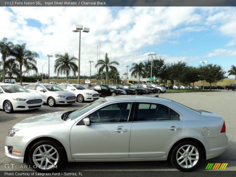 Ingot Silver Metallic / Charcoal Black 2012 Ford Fusion SEL